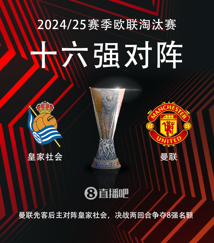 欧联16强对阵:曼联vs皇家社会!!